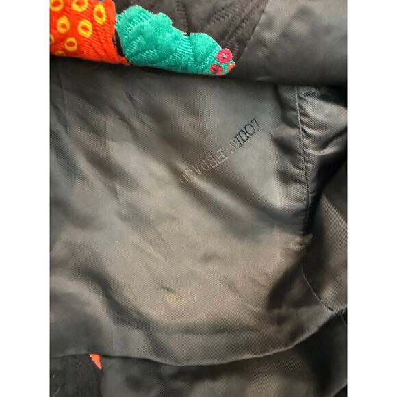 Vintage 90s/80s Louis Feraud Short Sleeve Blazer Abstract Butterfly Cotton 12 - Picture 8 of 11